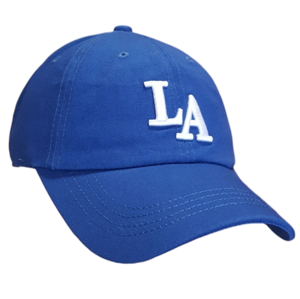 Baseball Cap Hat Blue Mens Curved Cap Adjustable Strap New 100% Cotton